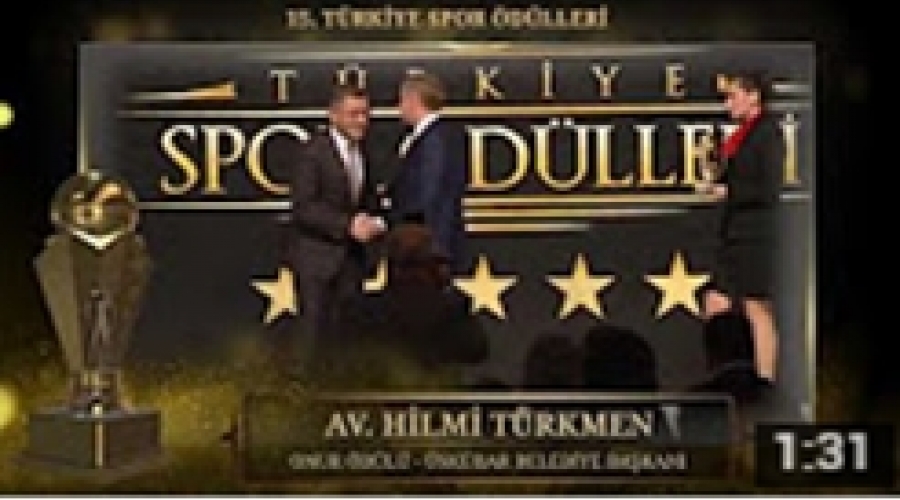 Av. Hilmi Türkmen - Onur Ödülü - 15. Türkiye Spor Ödülleri